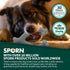 Sporn Durable Marrow Wishbone Dog Chew Bones for Aggressive Chewers, Jerky Flavor Dog Chew Toys for Large Dogs, Gluten-Free & Non-Toxic, Medium/La...