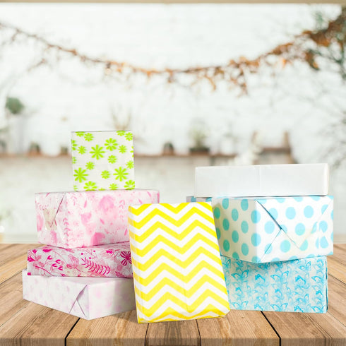 80 Sheets Flower Tissue Paper 20" x 14" Spring Style Gifts Wrapping Paper for Birthday Wedding Party DIY Crafts...