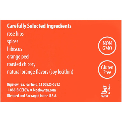Bigelow Orange & Spice Herbal Tea 28-Count Box (Pack of 1) Caffeine-Free Soothing Herbal Tea Sweetly Citrus-y Tea with an Herbal Twist...