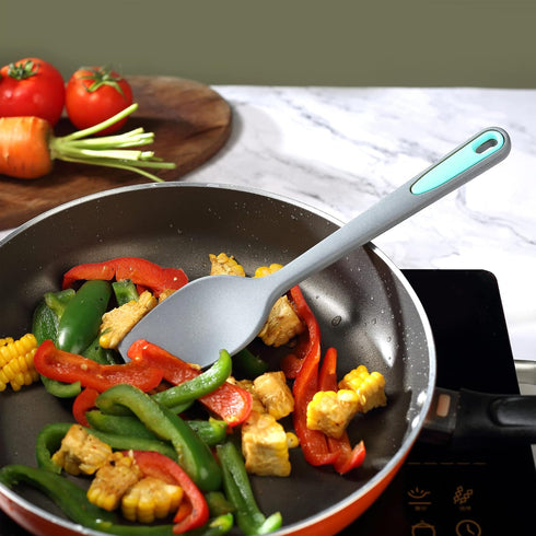 To encounter Silicone Spatula Set, 5 Pieces Seamless Spatula, Heat-Resistant Turner Spatulas, Nonstick for Baking, Cooking & Mixing, Dishwasher Sa...