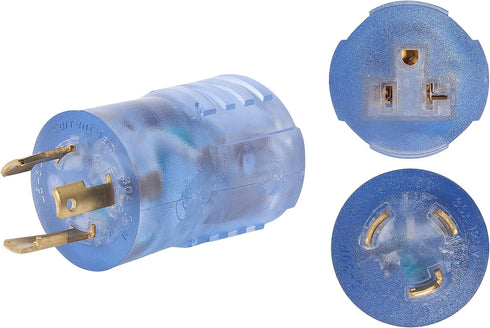 ONETAK NEMA L5-30P to 5-15R 5-20R Compact 120V 30 Amp Twist Lock 3 Prong Male Plug to 120V 20 Amp 3 Prong Female Receptacle Generator Welder Dryer...