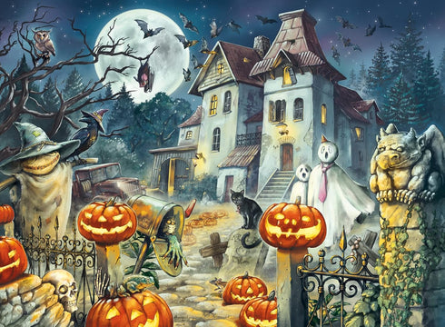Ravensburger Halloween House 300 XXL Piece Jigsaw Puzzle for Kids - 13264 - Every Piece is Unique, Pieces Fit Together Perfectly...