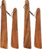 Tebery 4 Pack Small Wood Flipper Teak Wood Spatula Set for Cast Iron, 10 Inch 12 Inch Flat Wooden Turner Multipurpose Wood Cooking Utensil for Fli...