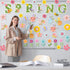 JuGeoZhi Spring Bulletin Board Decorations Set - 50 PCS Flower Butterfly Paper Cutouts Easter Plant Bulletin Board for School Classroom Office Apr...