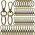 100PCS Swivel Clasps Lanyard Snap Hooks with Key Rings, Swivel Snap Hooks, Keychain Hook, 50 Pcs Large and Small Swivel Hooks, Swivel Clasp with 5...