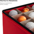 habibee Christmas Ornament Storage Box with Adjustable Dividers 600D Oxford Fabric Holiday Ornament Storage Container Stores Up to 64 Ball Ornamen...