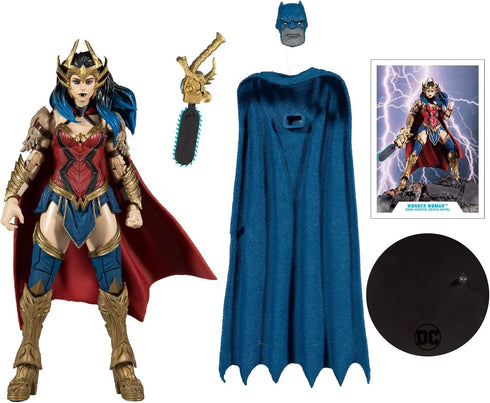 McFarlane Toys - DC Multiverse Dark Nights: Death Metal Wonder Woman 7" Action Figure with Build-A ‘Darkfather’ Parts and Accessories...