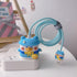 3D Cute Cartoon Charger Protector Case - Compatible for Apple 20W USB-C Power Adapter and Lightning Cable (Hat Duck)...