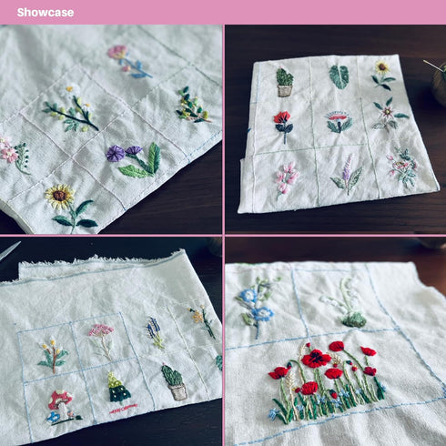 72Pcs Water Soluble Stabilizer for Embroidery Stick and Stitch Embroidery Paper Tear Away Embroidery Stabilizers with Flower Patterns for Embroide...
