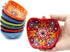 6pcs Hand Painted Turkish Ceramic Snack Bowls - 3.35''/8.5cm-74ml/2.5 oz - Mix Color Decorative Design Multi-Purpose (Apple)...