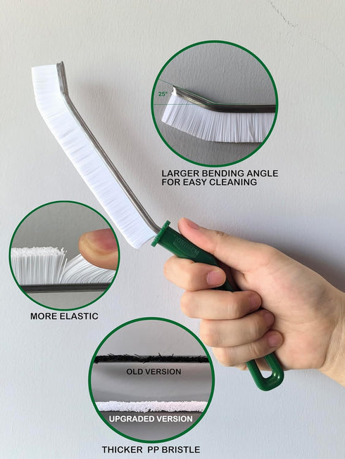 2024 New Crevice Cleaning Brush, Hard-Bristled Washing Brush, Corner Edge Cleaning Brush, Multifunctional Gap Brushes for Kitchen countertop Surfa...