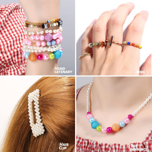 0.8mm Elastic String, YGDZ 3 Rolls Bracelets String Clear Elastic Stretch Cord Jewelry Bead Bracelet String for Seed Beads, Bracelets and Jewelry ...