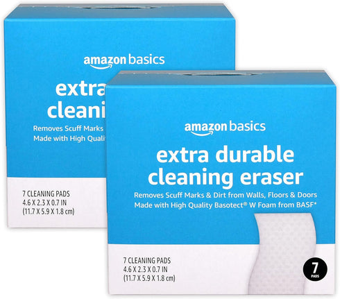 Amazon Basics Extra Durable Cleaning Eraser, White, 14 Count...