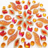 50PCS Special Effect Different Shapes Mirror AB Gems Sew On Rhinestones Faceted for Handicrafts Clothing Dress Decorations (Orange 1)...