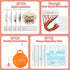 Kigley 5 Sets Embroidery Starter Kit for Adults Plant Lover Gifts for Women Beginners Flower Embroidery Shop Pattern for Kids Cross Stitch Set Nee...