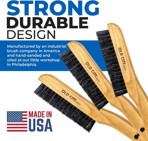 Clothes Brush Garment Brush-USA-Lint Brushes for Clothes, Lint Remover for Clothes 100% Boar Bristle Men's Wool Suit Brush, Suede, Furniture and U...