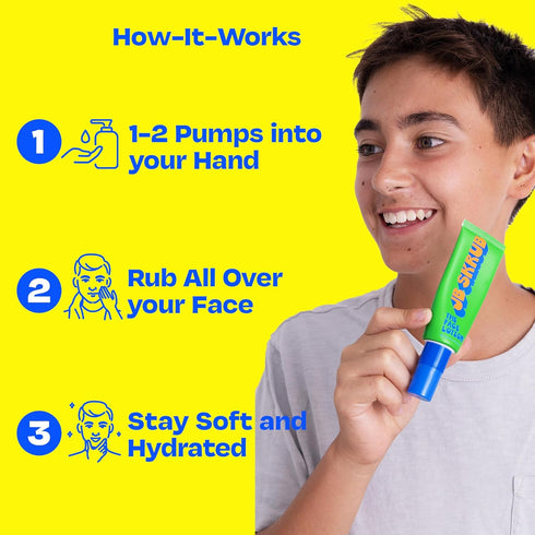 The Face Lotion - Hydrating Skin Care for Kids and Teens, Acne Face Moisturizer, Fast-Absorbing & Oil-Control, Blue Light Protection, Vegan & Crue...