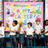 3D Easter Bulletin Board Set Happy Easter Honeycomb Classroom Decoration Easter Egg Rabbit Bunny Cutouts Spring Flower Paper-Cuts for Easter Party...