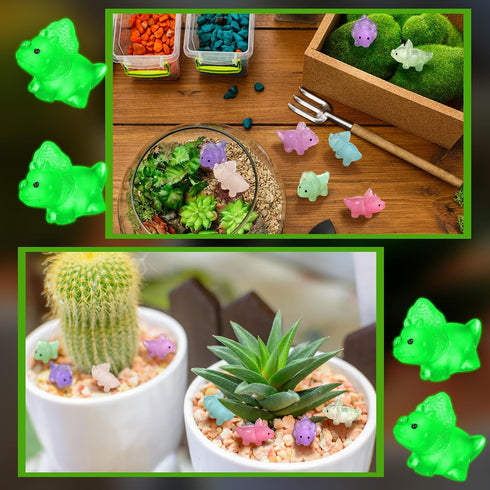 Liliful Mini Resin Dinosaur Figures Small Dinosaur Tiny Dinosaur for Mini Garden Micro Landscape Aquarium Home Decoration Dinosaur Outdoor Party F...
