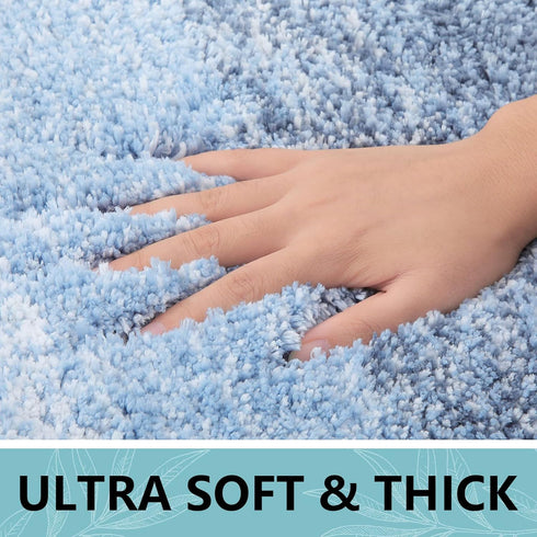 Arotive Bathroom Rugs Bath Mat, Shaggy Soft and Absorbent Microfiber Bath Rugs, Thick Plush Bath Carpet, Non Slip Machine Wash Dry Bath Mats for B...
