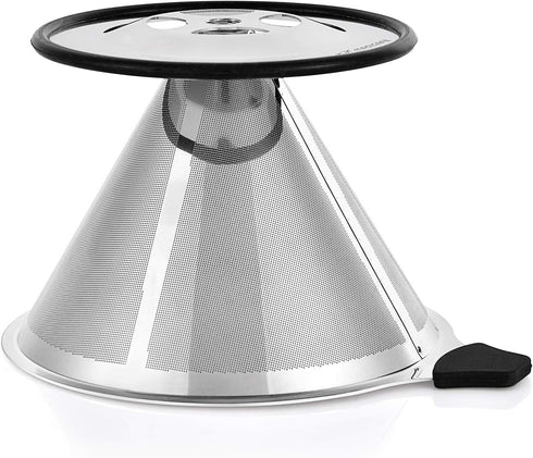 Pour Over Coffee Dripper - Stainless Steel Micro Mesh Filter with Scoop Fits Most Travel Mugs,Tea And Coffee Cups...