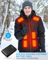 5V 2A Heated Vest Battery Pack, 12000mAh Compact Rechargeable Battery Pack for Heated Vest, with Dual USB Output Ports Portable Power Bank for Hea...