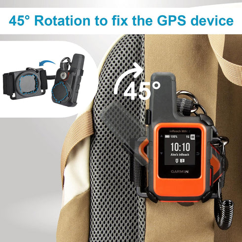 Backpack Tether Mount for Garmin inReach Mini & Mini 2, Backpack Tether Holder for Garmin Handheld GPS Devices - Great for Hiking & Hands-Free...