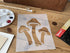 Stencil1 Mushroom Stencil, Flower Mushrooms, Garden Stencils 8.5 x 11 inches for Painting, Wall Art, DIY at Home and Used for Decor, On Fabric, Gl...