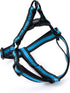 Mile High Life Night Reflective Double Adjustable Band Nylon Small Puppy Pet Dog Combo Collar Leash and Harness Set (Reflective Edge Blue, Large (...