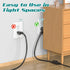2 Pack Power Extension Cord 3FT/36Inch, Short 3 Prong Electric Extension Cable Outlet Saver, Single Outlet, Heavy Duty, Waterproof, Flexible, 16 A...