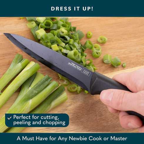 Home Hero 2 Pcs Vegetable Knife with Sheath - High Carbon Stainless Steel Chopping Knife with Ergonomic Handle - Razor-Sharp Multi-Purpose Kitchen...
