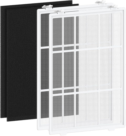 2 Pack C545 Washable Fine Mesh Pre-Filter with 2 Carbon Filters, Compatible with Winix C545 Purifier...