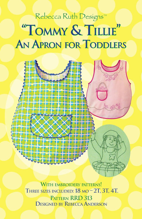 "Tommy & Tillie" an Apron for Toddlers Sewing Pattern...