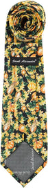 Jacob Alexander Men's Squash Pumpkin Fall Vegetable Plants Happy Thanksgiving Regular Neck Tie - Yellow Black...