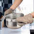 Oven Mitts Heat Resistant – (Grey Color) Mini Oven Mitts, Silicone Gloves Heat Resistant, Kitchen Gloves for Cooking, Silicone Oven Mitts & Pot Ho...