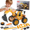 Erector Sets Metal Assembly Toys Model Excavator Kits STEM Projects Model Car Kits to Build Jixin Xyzhi Birthday Gifts for Kids 8-16 Yellow...