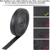 GORGECRAFT 5M Long Double Sided Leather Strips 20MM Wide Shoulder Bag Leather Strap Roll Black Smooth Leather String Flat Cord for DIY Crafts Clot...