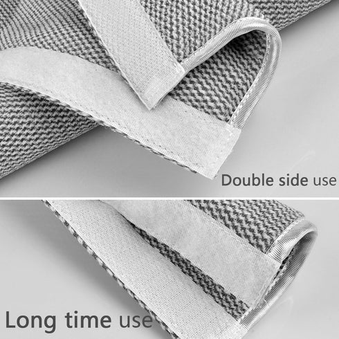 OUGAR8 Refrigerator Door Handle Cover Set of 3,Kitchen Appliances Gloves Fridge Microwave Dishwasher Door Cloth Protector-Catches Drip,Fingerprint Dust Cover (3pcs, Gray Plush)