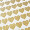 Amaonm 72 Pcs Removable Sparkling Gold Heart Wall Decals Stickers DIY Peel and Stick Art Decor Vinyl Wall Decal for Home Walls Weeding Birthday Pa...