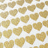 Amaonm 72 Pcs Removable Sparkling Gold Heart Wall Decals Stickers DIY Peel and Stick Art Decor Vinyl Wall Decal for Home Walls Weeding Birthday Pa...
