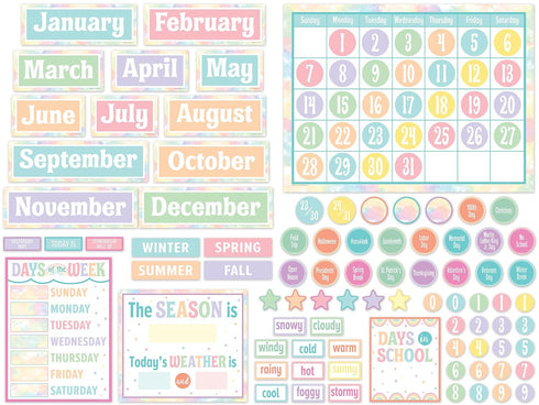 Teacher Created Resources Pastel Pop Calendar Bulletin Board...