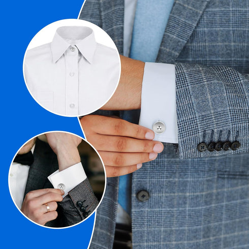 18Pcs Button Extender for Trousers Collar Extender Buttons Pants Waist Extender Shirt Extender Adjustable Extended Button Jeans Button for Shirt D...