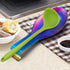 LIANYU Rainbow Spoon Rest for Kitchen Counter Stove Top, Stainless Steel Spatula Ladle Spoon Utensil Holder, Dishwasher Safe...