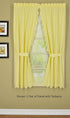 Today's Curtain, Orleans Scallop Curtain, Buttercup 45" Panel Pair and Tieback,4-Piece-Set, 60" W x 45" L, Buttercup...