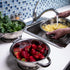 Rust Proof Stainless Steel Kitchen Colander for Straining, Steaming, Draining & Rinsing (9.25- Inch)...