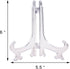 Cosmos Pack of 12 Clear Plastic Easels Plate Stands to Display Plates, Pictures or Other Items, 6 Inch Tall (Clear)...