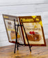 Red Co. 11” Tall Modern Metal Tripod Plate Stand and Art Holder Easel, Black...