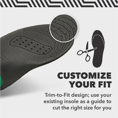 Spenco Lower Back Support Insole, Trim to Fit, Men's 7-13 / Women's 5-11...