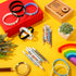 Whaline 24 Pack Autism Awareness Pencils Bracelets Sets Inspirational Silicone Wristbands Short Pencils Colorful Half Pencils Stretchy Bracelets f...