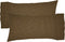 VHC Brands Tea Cabin Green Plaid King Pillow Case Set of 2 21x40 Country Rustic Bedding Accessory, Moss Green...